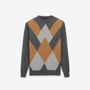 Argyle Crew Neck Sweater