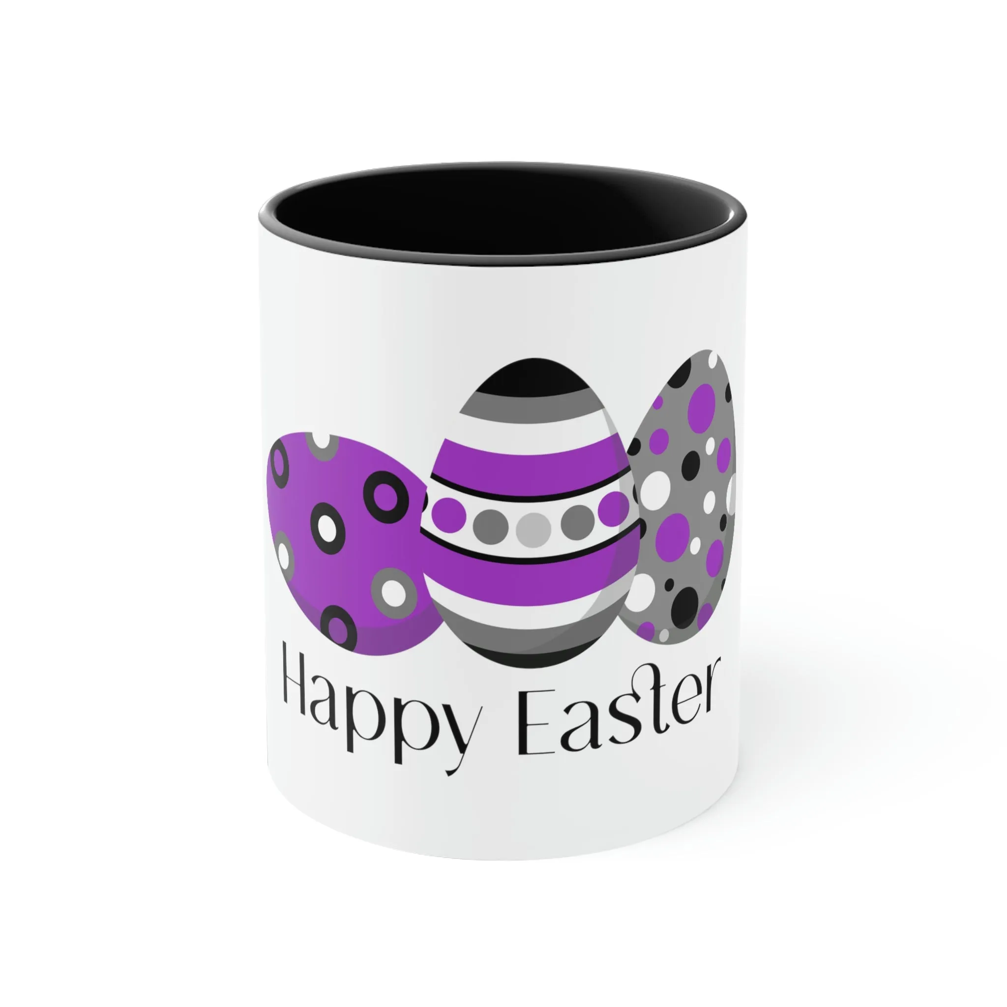 Asexual Flag Accent Coffee Mug Easter Festival - Happy Easter