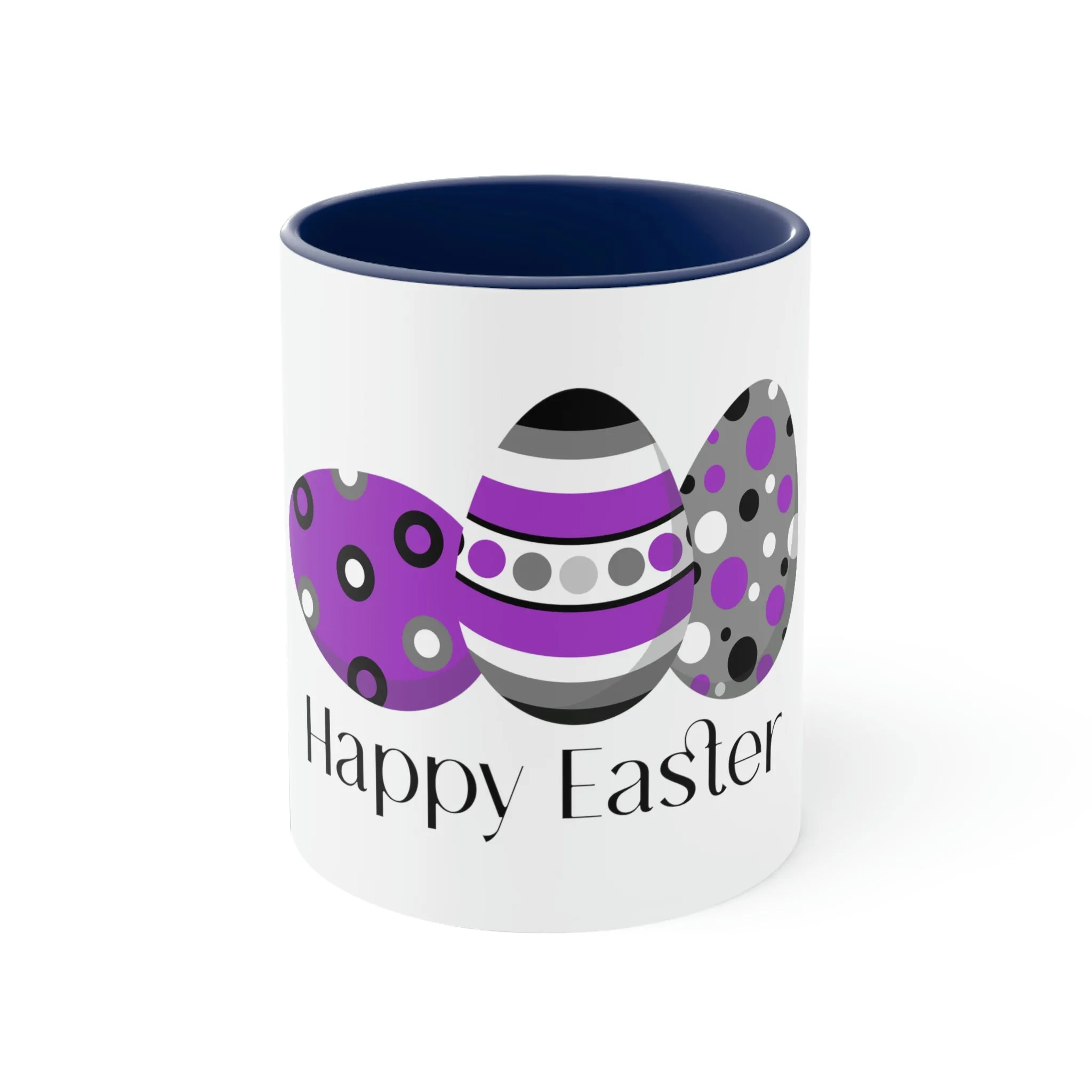 Asexual Flag Accent Coffee Mug Easter Festival - Happy Easter