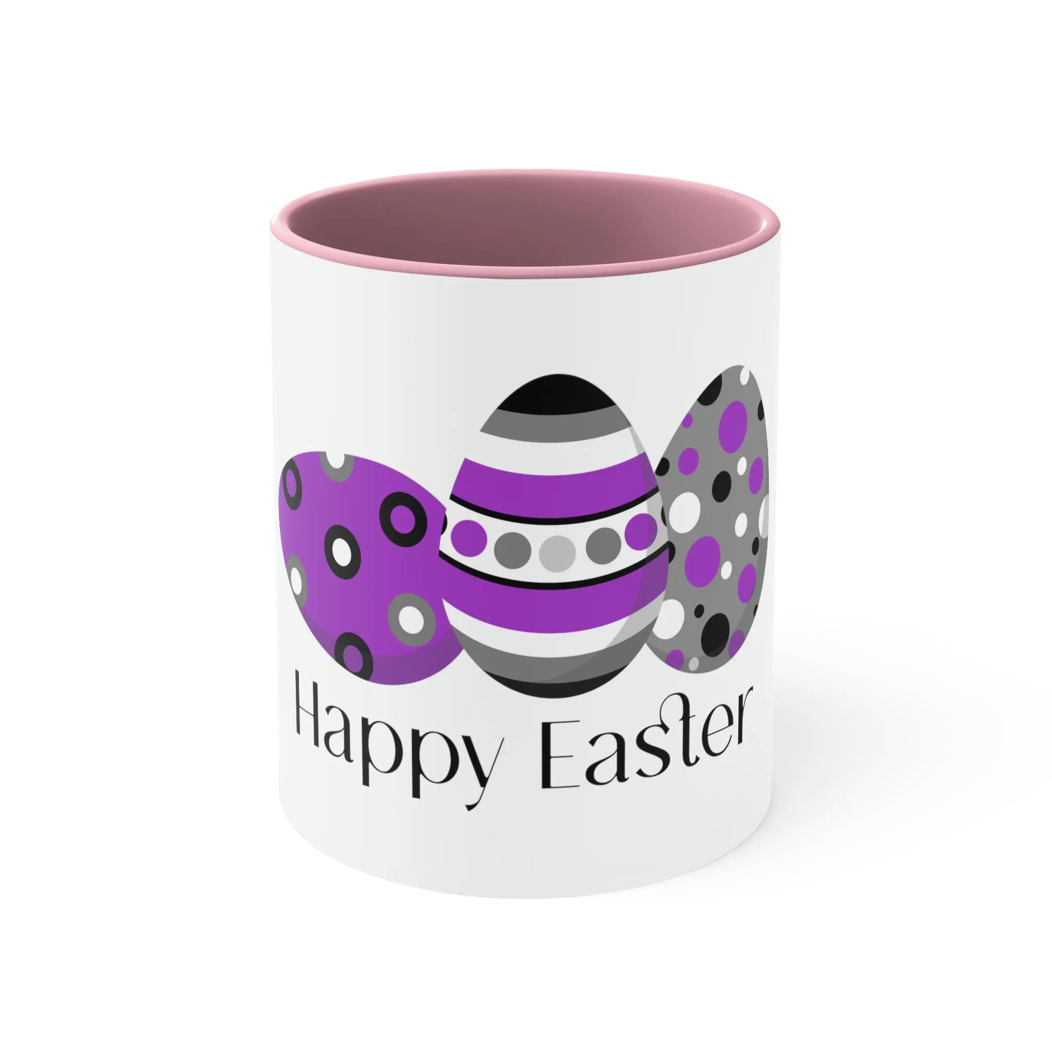 Asexual Flag Accent Coffee Mug Easter Festival - Happy Easter