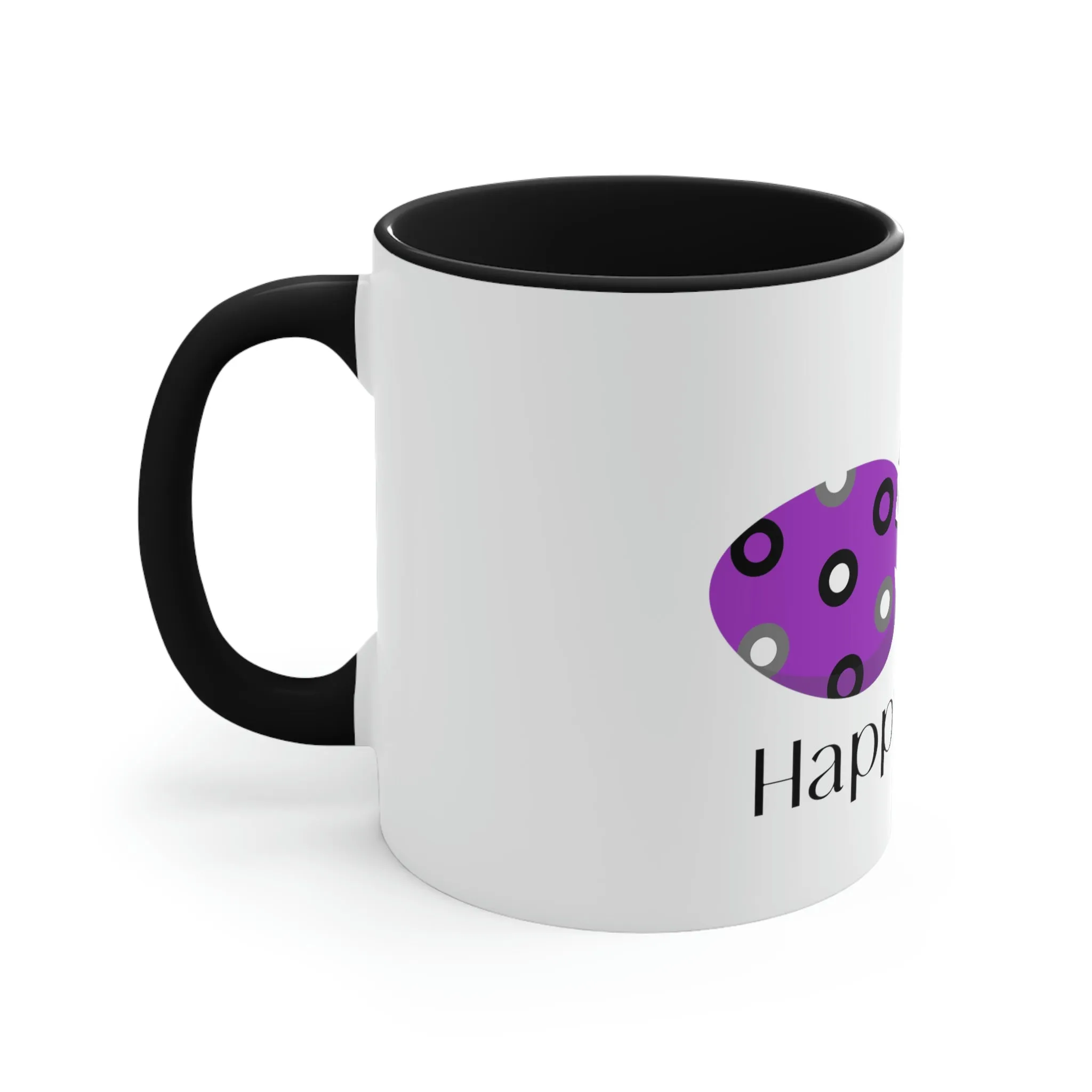 Asexual Flag Accent Coffee Mug Easter Festival - Happy Easter