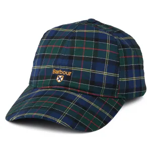 Barbour Hats Oxbridge Tartan Baseball Cap - Green-Blue