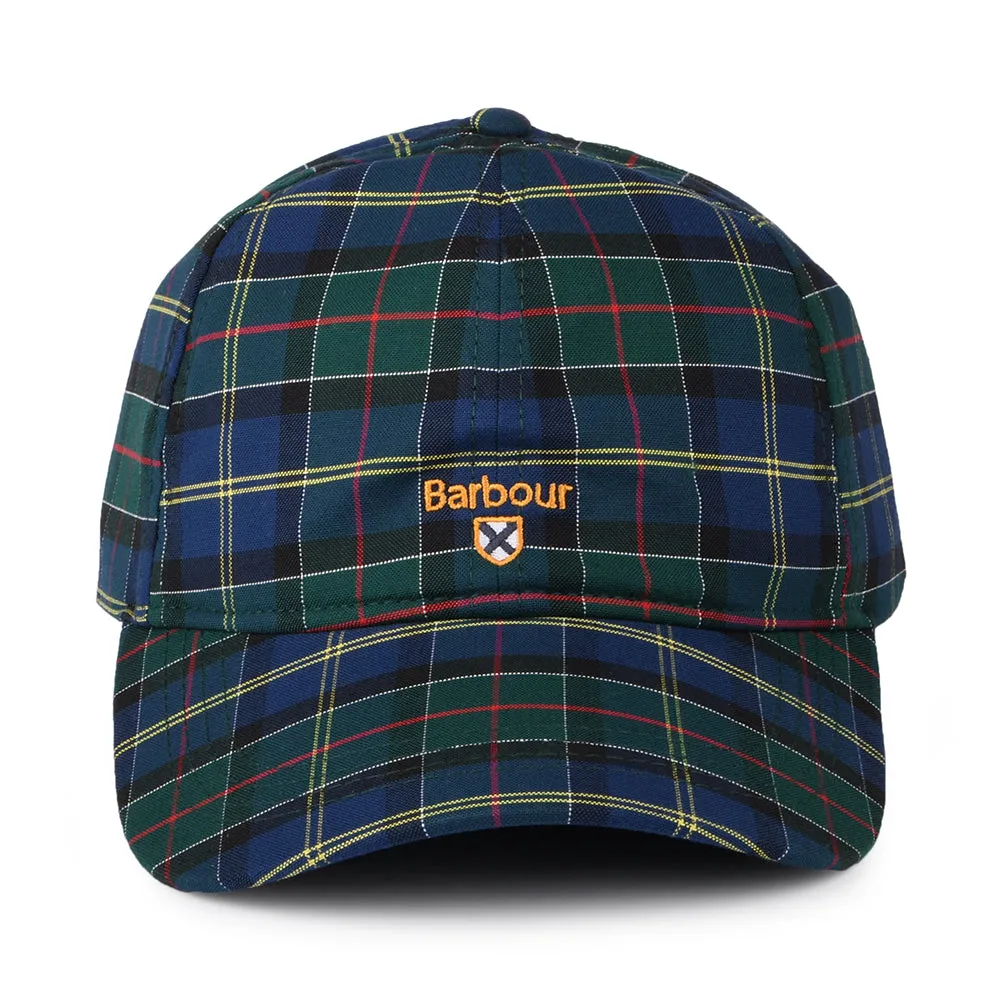 Barbour Hats Oxbridge Tartan Baseball Cap - Green-Blue