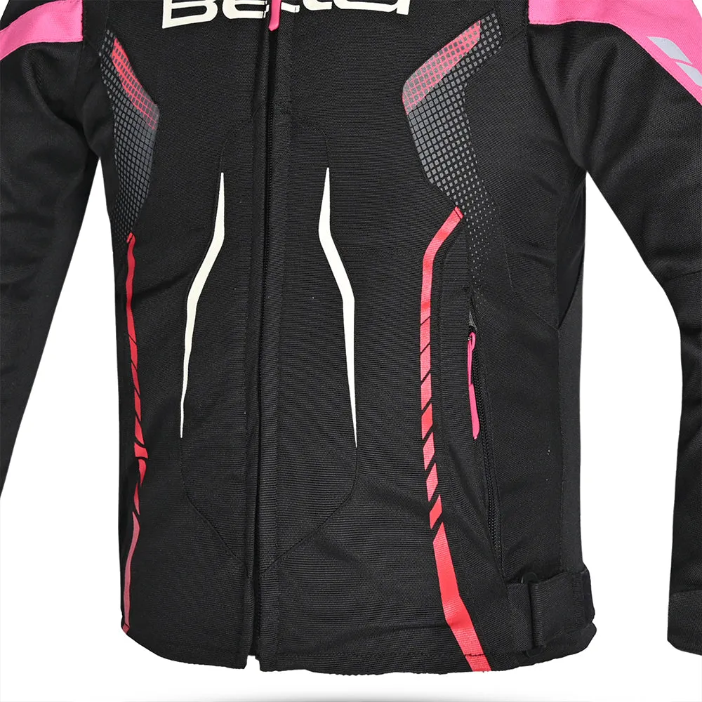 BELA Star youth Kids Motorcycle Jacket Black Pink