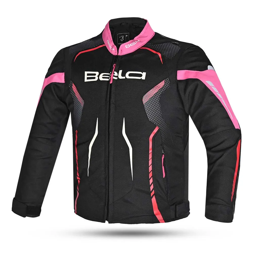 BELA Star youth Kids Motorcycle Jacket Black Pink