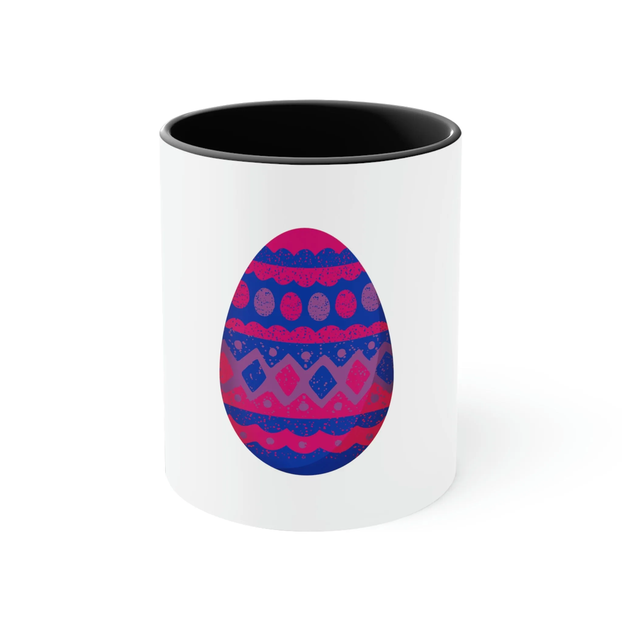 Bisexual Flag Accent Coffee Mug Easter Festival - Easter Egg