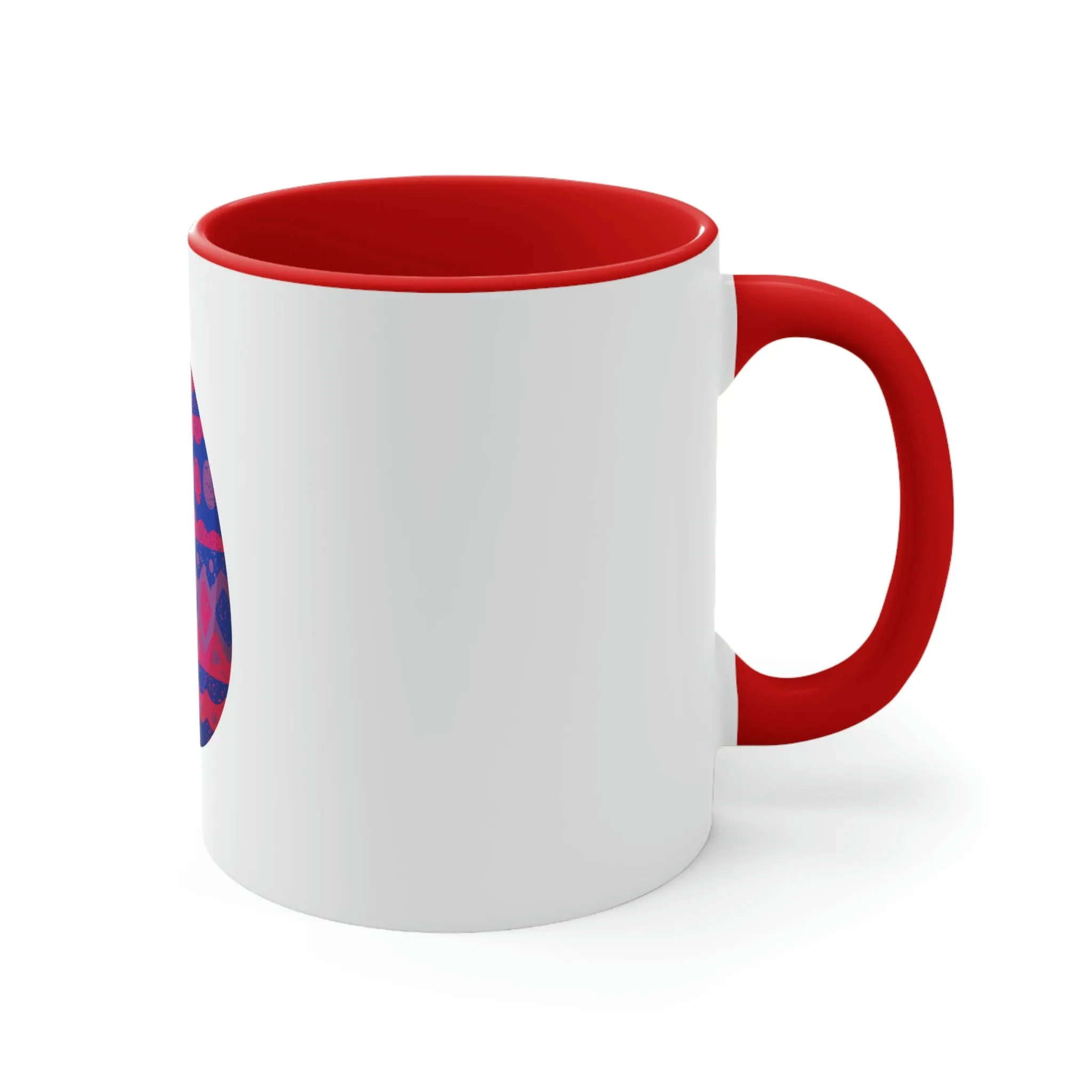 Bisexual Flag Accent Coffee Mug Easter Festival - Easter Egg