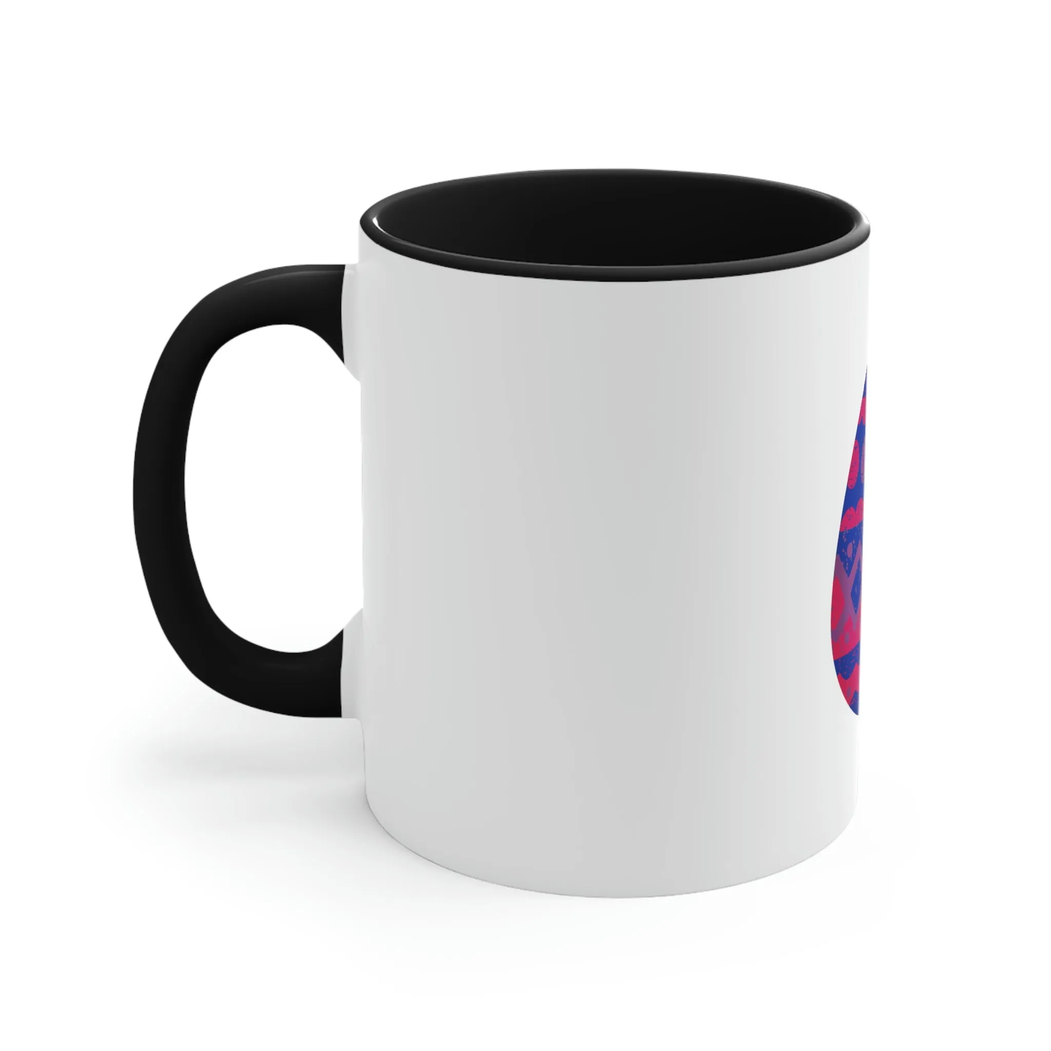 Bisexual Flag Accent Coffee Mug Easter Festival - Easter Egg