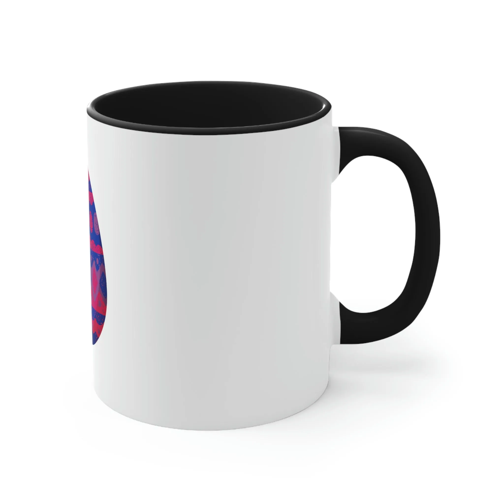 Bisexual Flag Accent Coffee Mug Easter Festival - Easter Egg