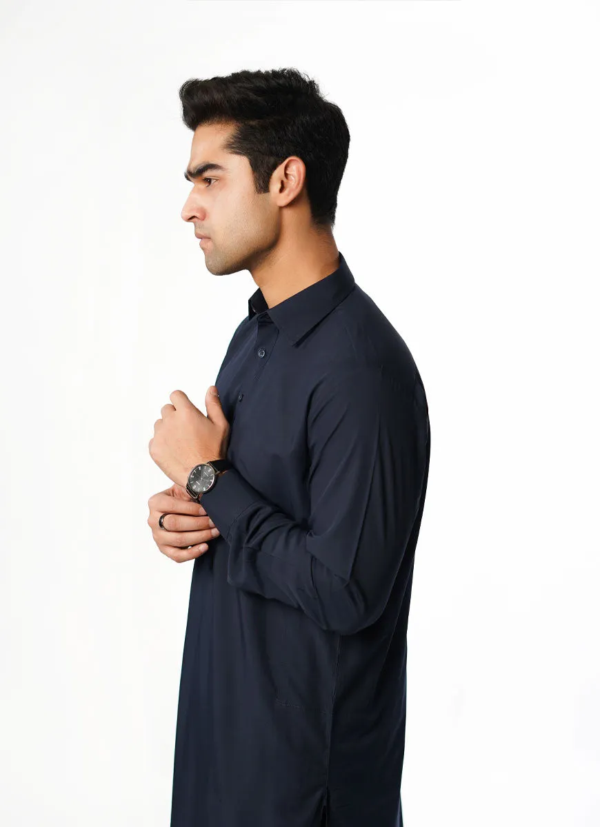 Blue Plain Delta Wash N Wear Shalwar Kameez Suit