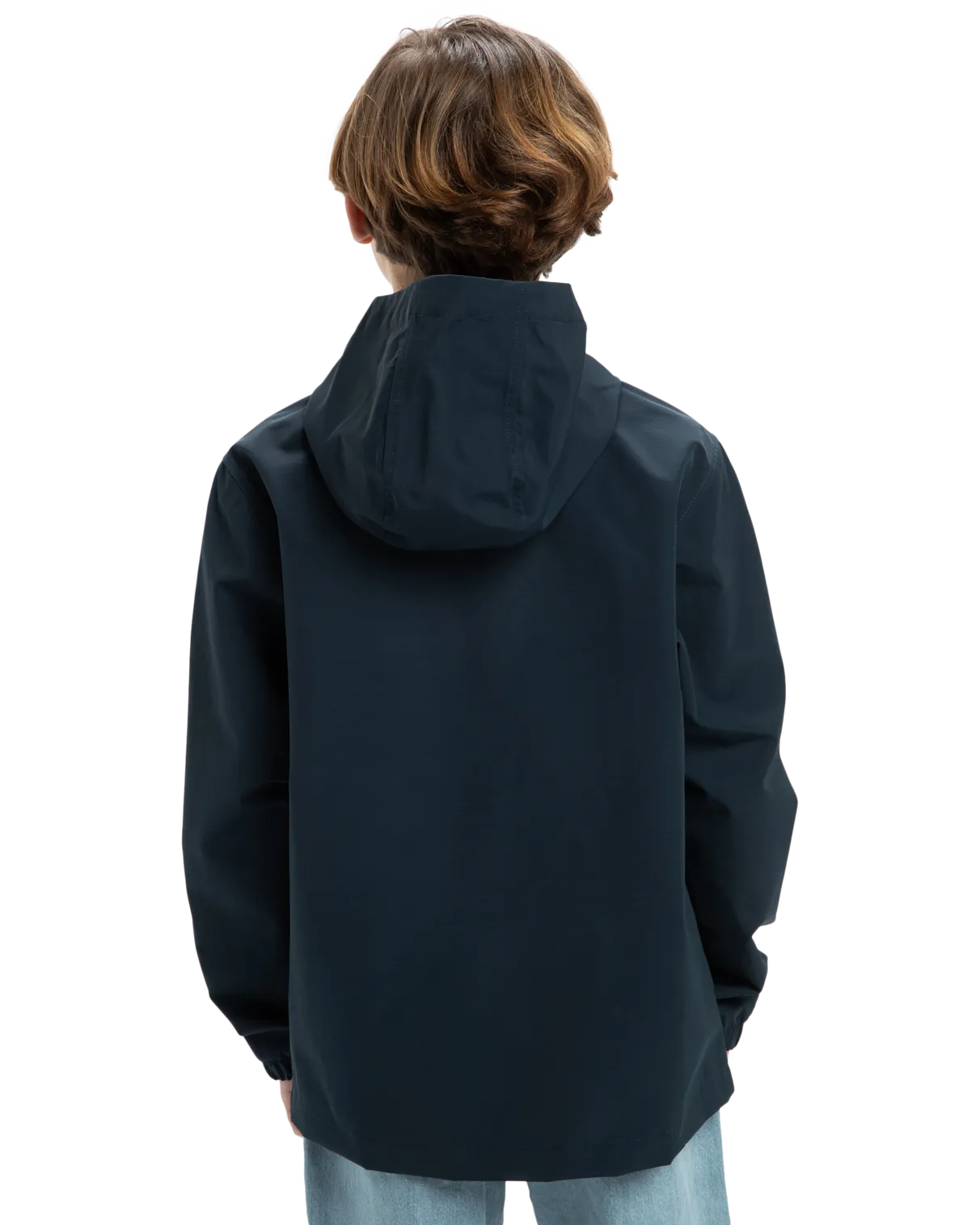 Boys Rain Cloud Hooded Jacket in Dark Navy