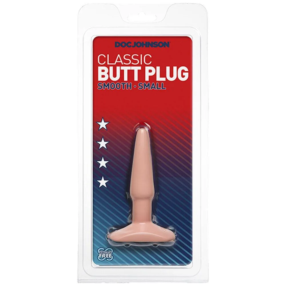 Classic Smooth Butt Plug Small Flesh Pink