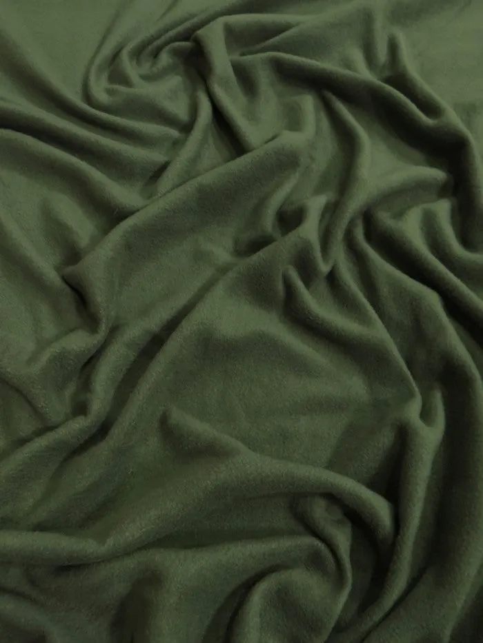 Fleece Fabric Solid / Olive / 30 Yard Roll