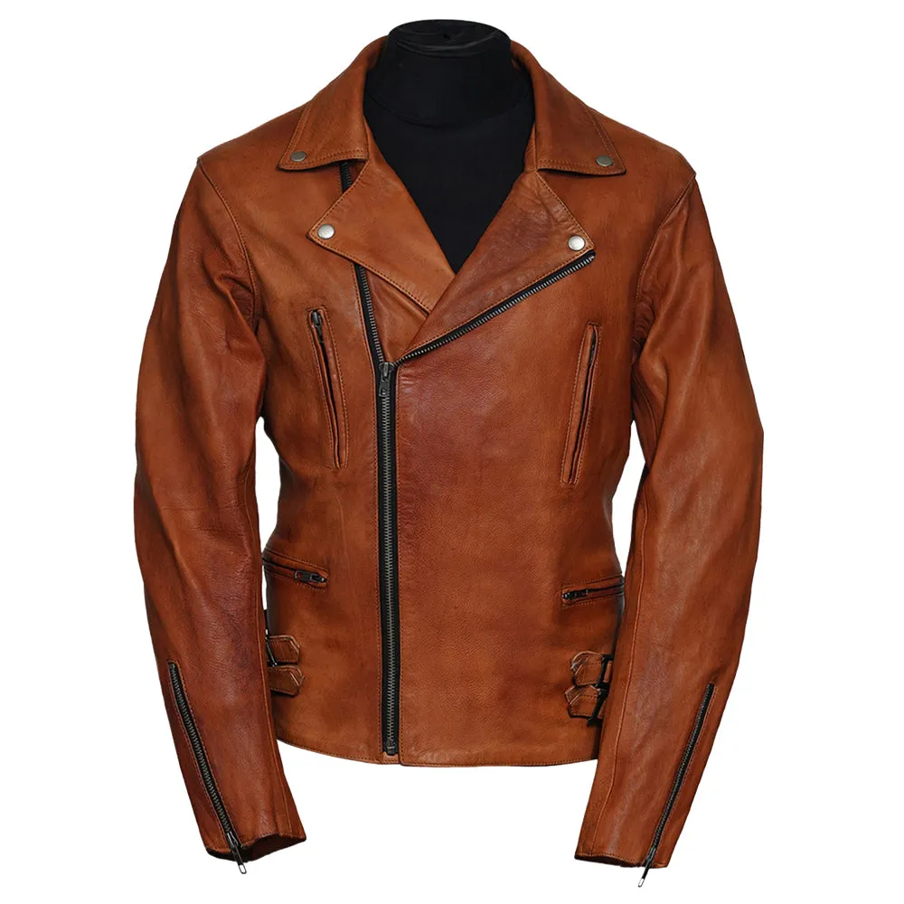 Frisco Motorcycle Easy Rider Black Leather Jacket