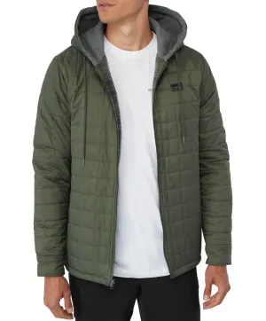 Glacier Hood Reversible Jacket - Dark Olive