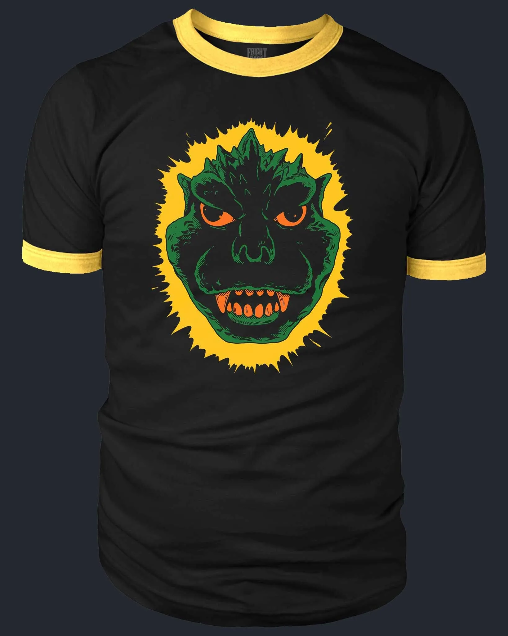 Godzilla - Vintage Halloween Ringer Tee