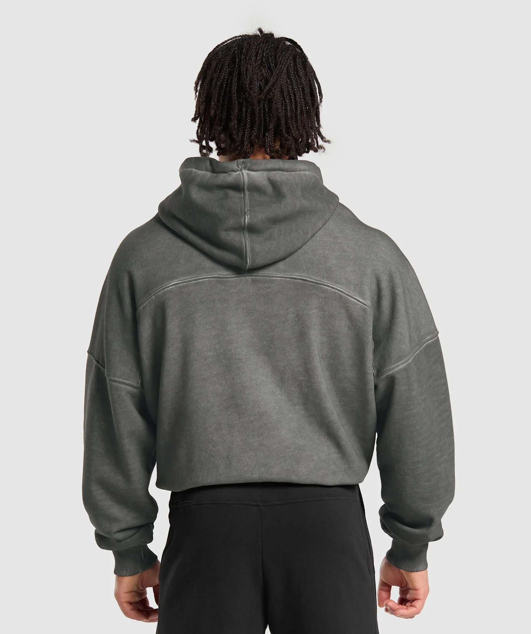 Gymshark Heavyweight Washed Hoodie - Black