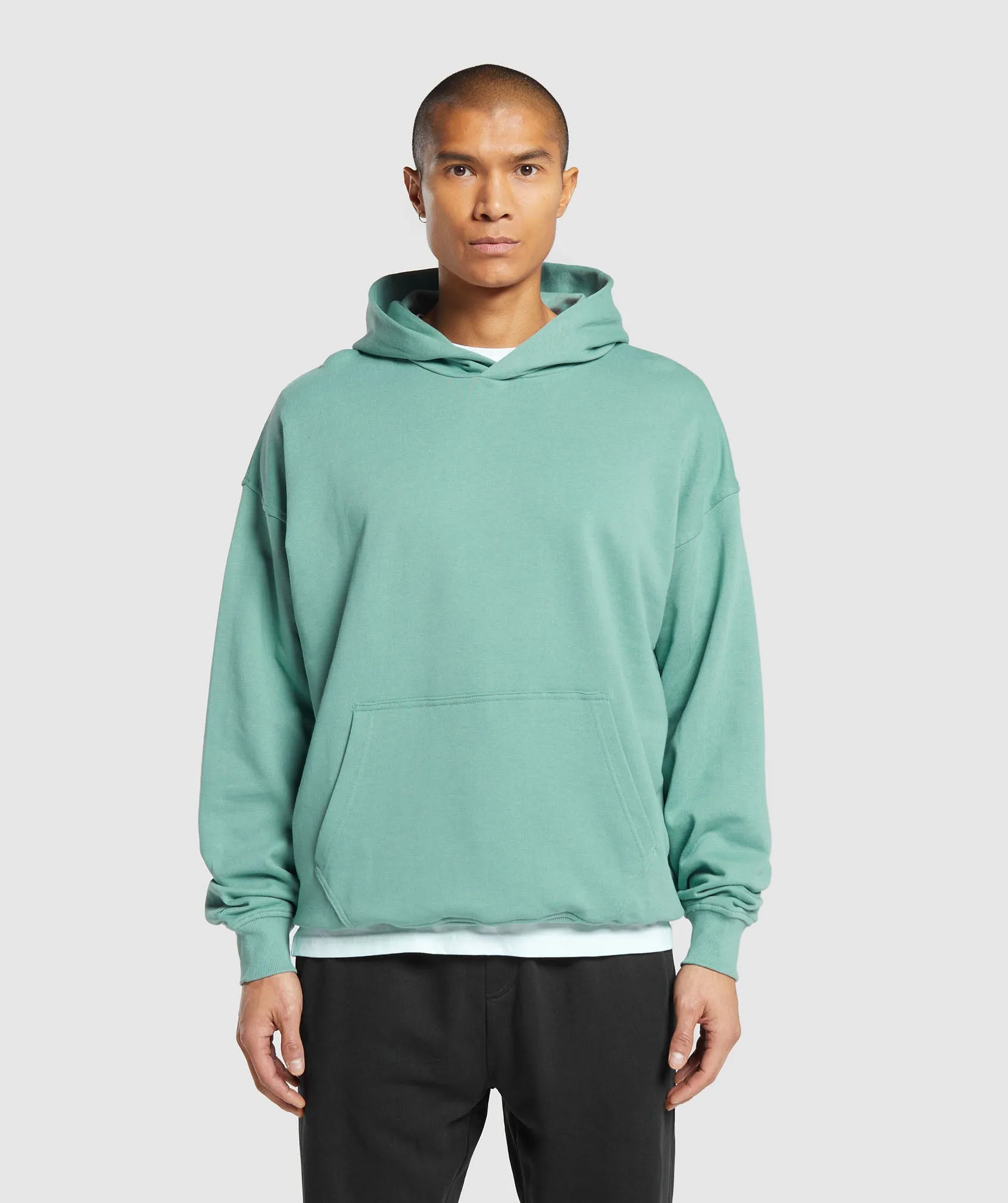 Gymshark Rest Day Essentials Hoodie - Duck Egg Blue