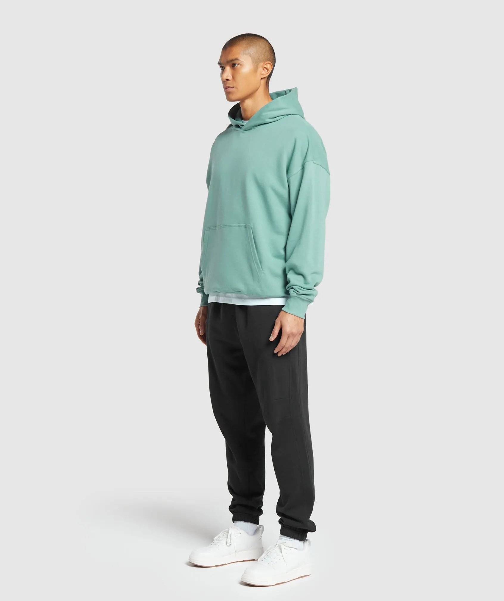 Gymshark Rest Day Essentials Hoodie - Duck Egg Blue