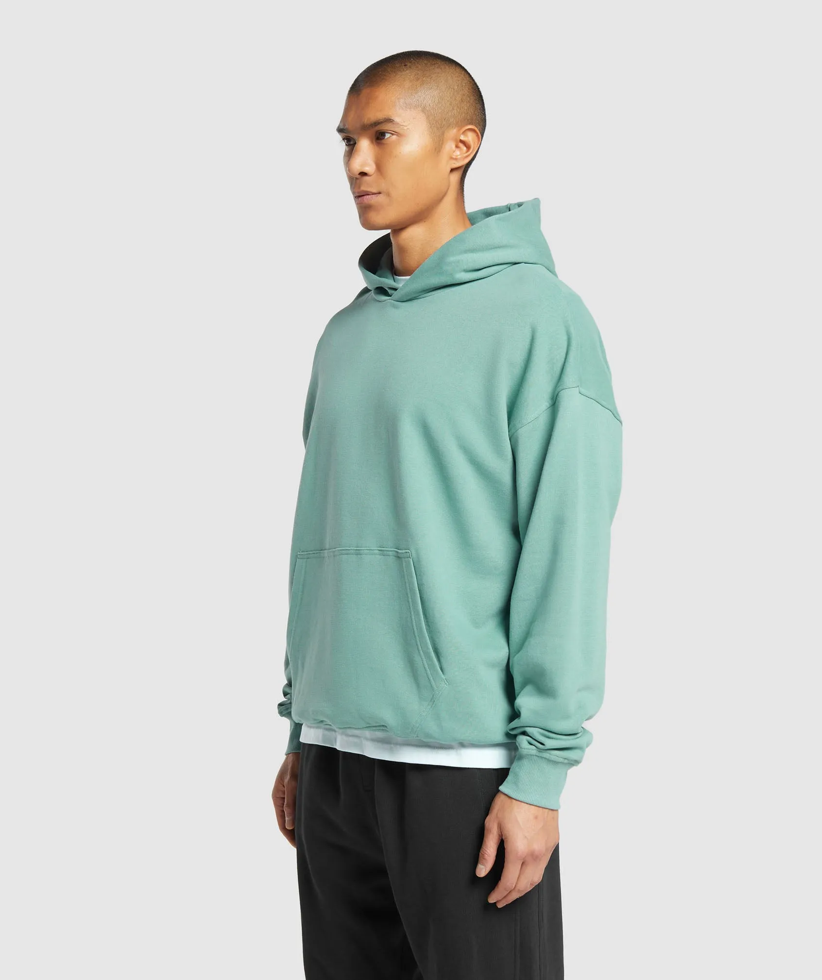 Gymshark Rest Day Essentials Hoodie - Duck Egg Blue