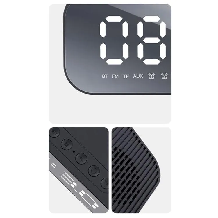 Havit M3 Bluetooth Audio System with Mirror Clock & Enhanced Bass Features