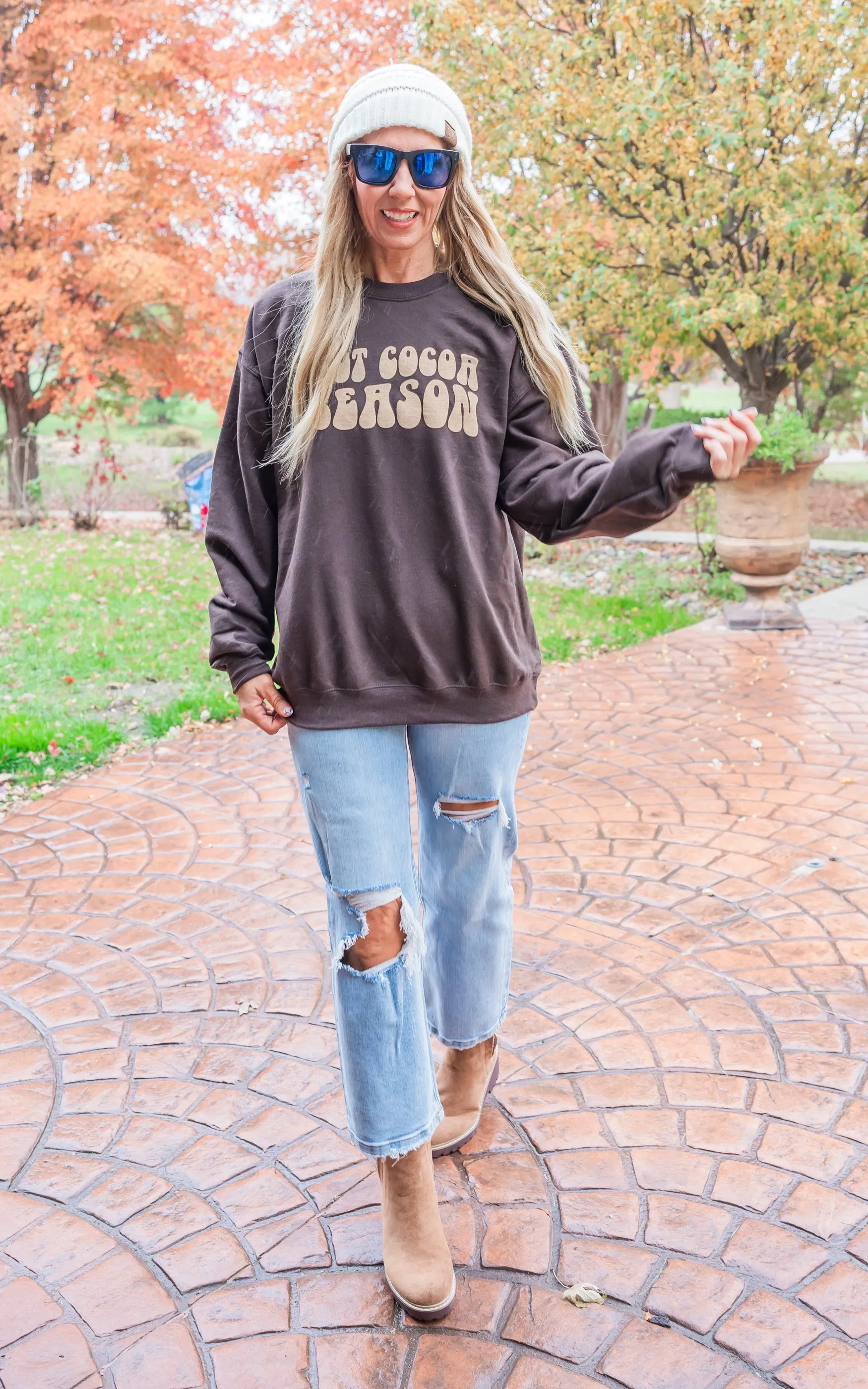 Hot Cocoa Crewneck Sweatshirt** - Final Sale