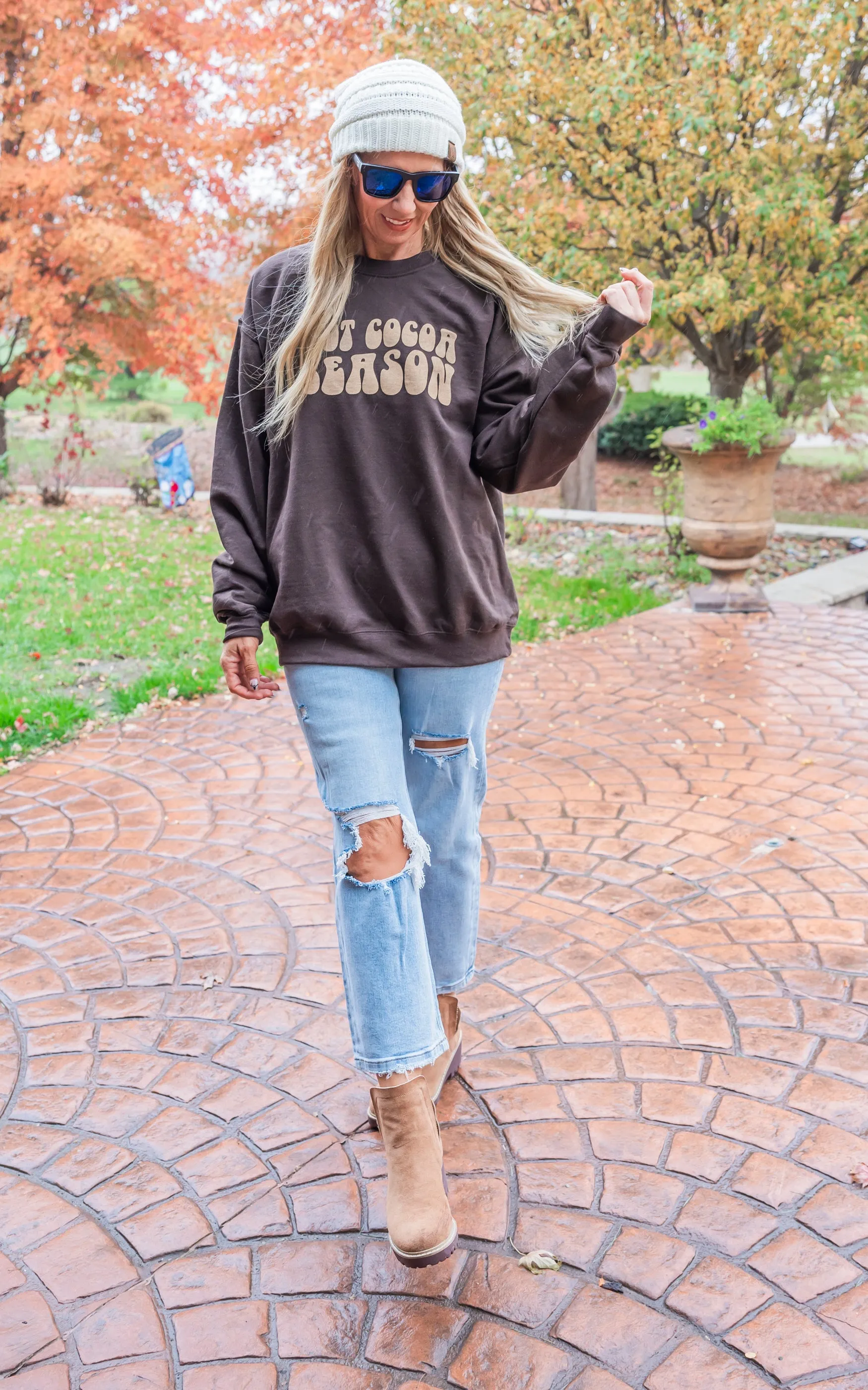 Hot Cocoa Crewneck Sweatshirt** - Final Sale