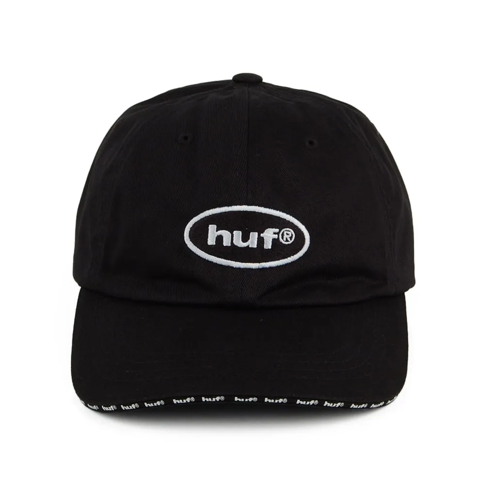 HUF Ellis Curved Visor Baseball Cap - Black