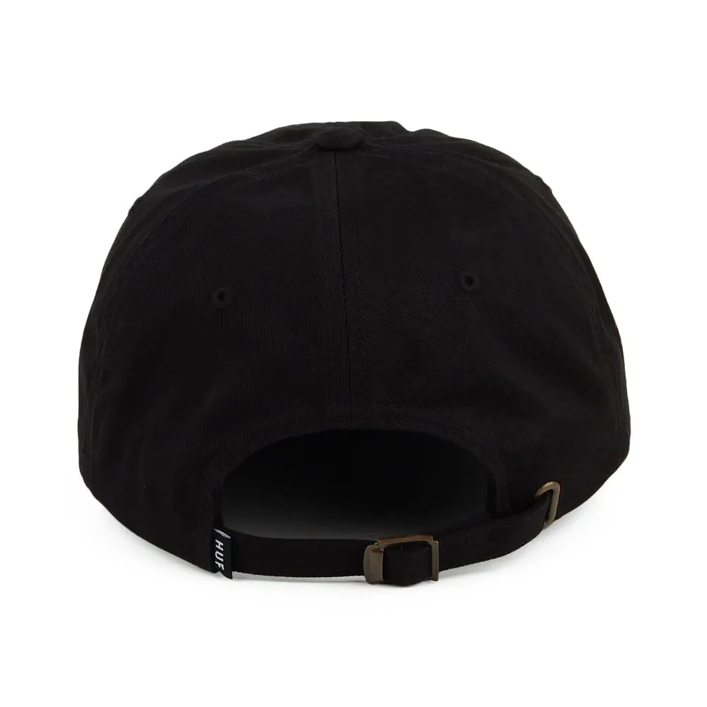 HUF Ellis Curved Visor Baseball Cap - Black