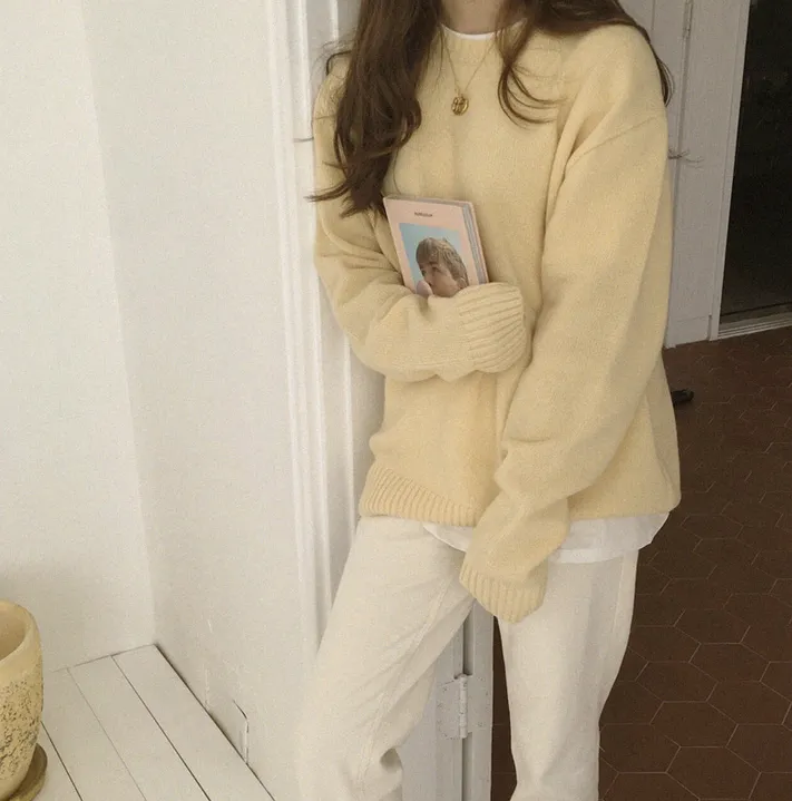 [Korean Style] Bomee Solid Color Sweater