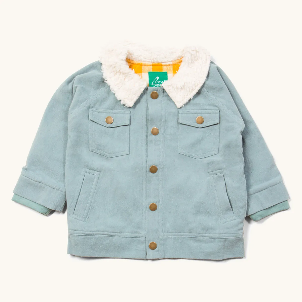 LGR Blue Sherpa Collar Twill Adventure Jacket