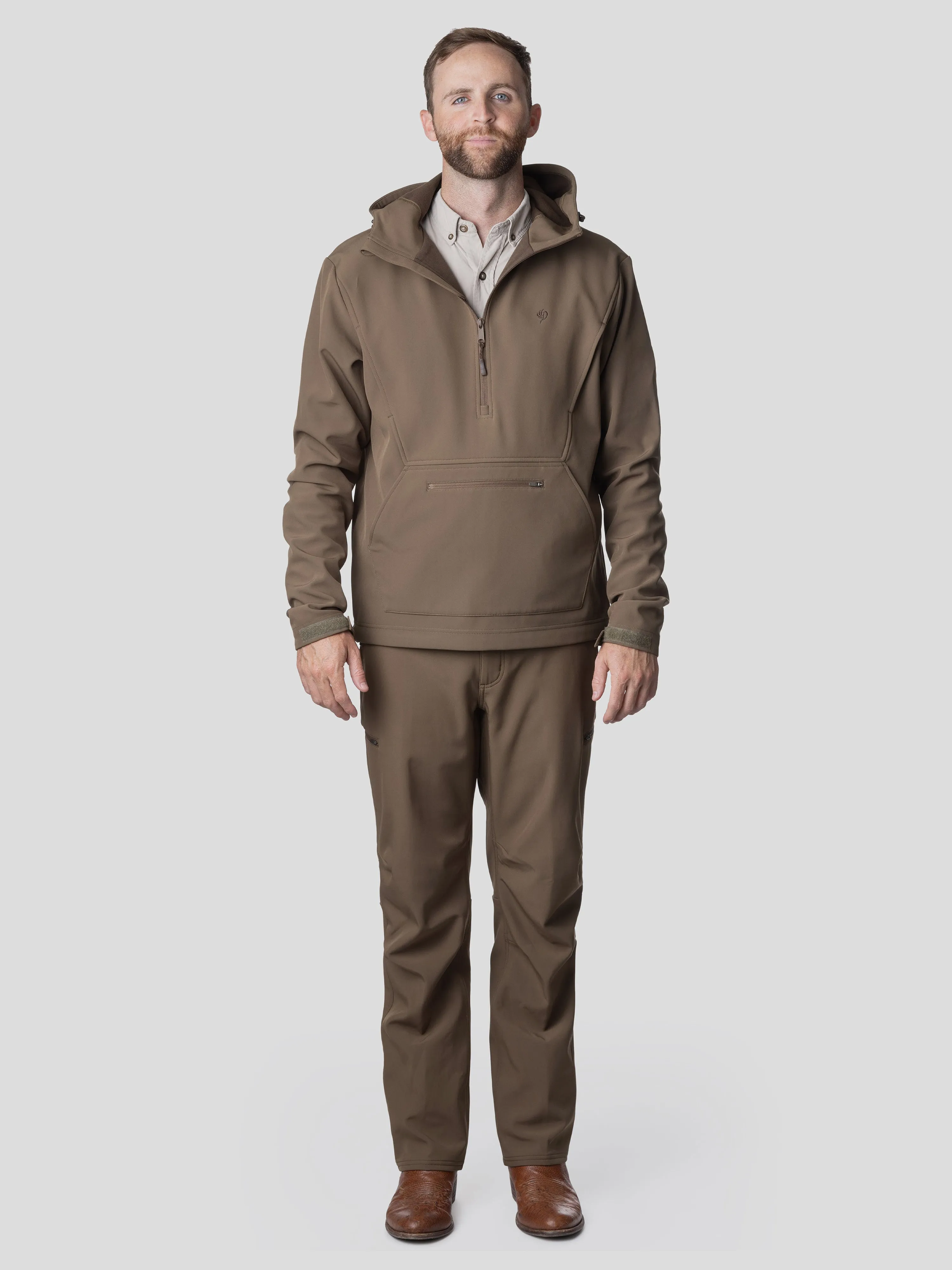 M's Contact Softshell Hoodie - Pin Oak