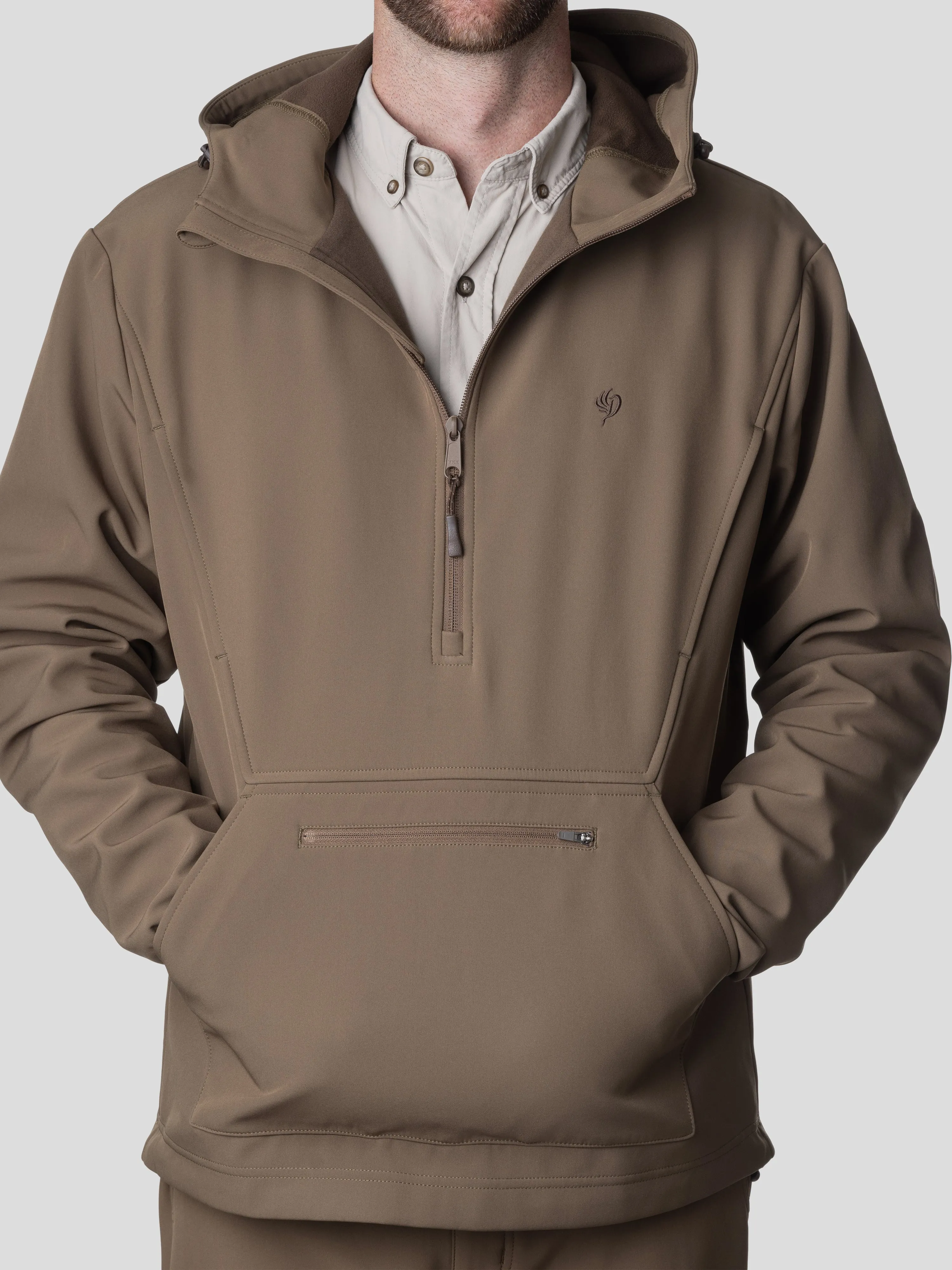 M's Contact Softshell Hoodie - Pin Oak