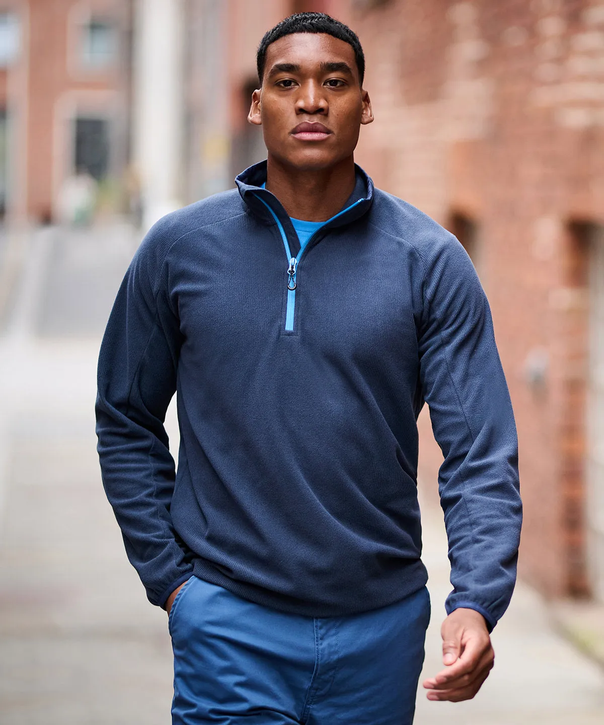 Navigate half-zip fleece | Black/Seal Grey