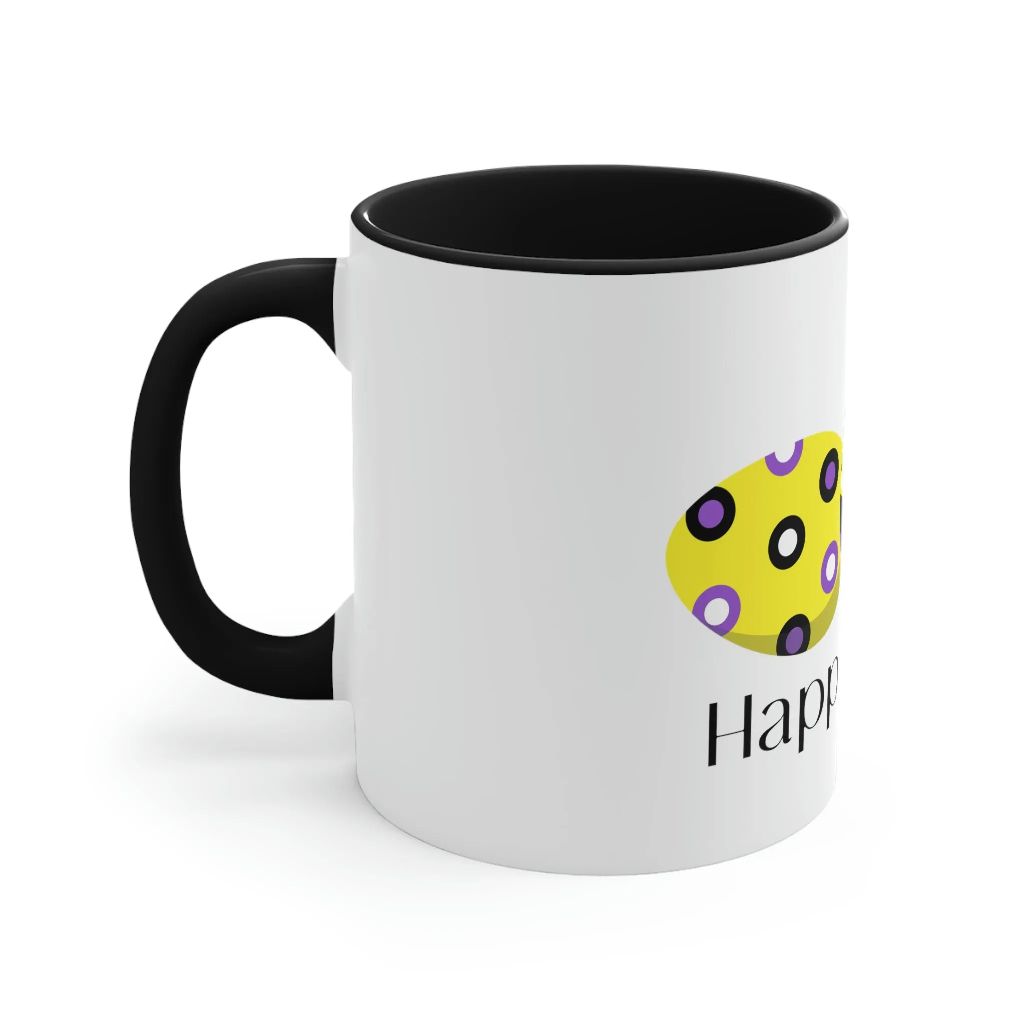 Nonbinary Flag Accent Coffee Mug Easter Festival - Happy Easter