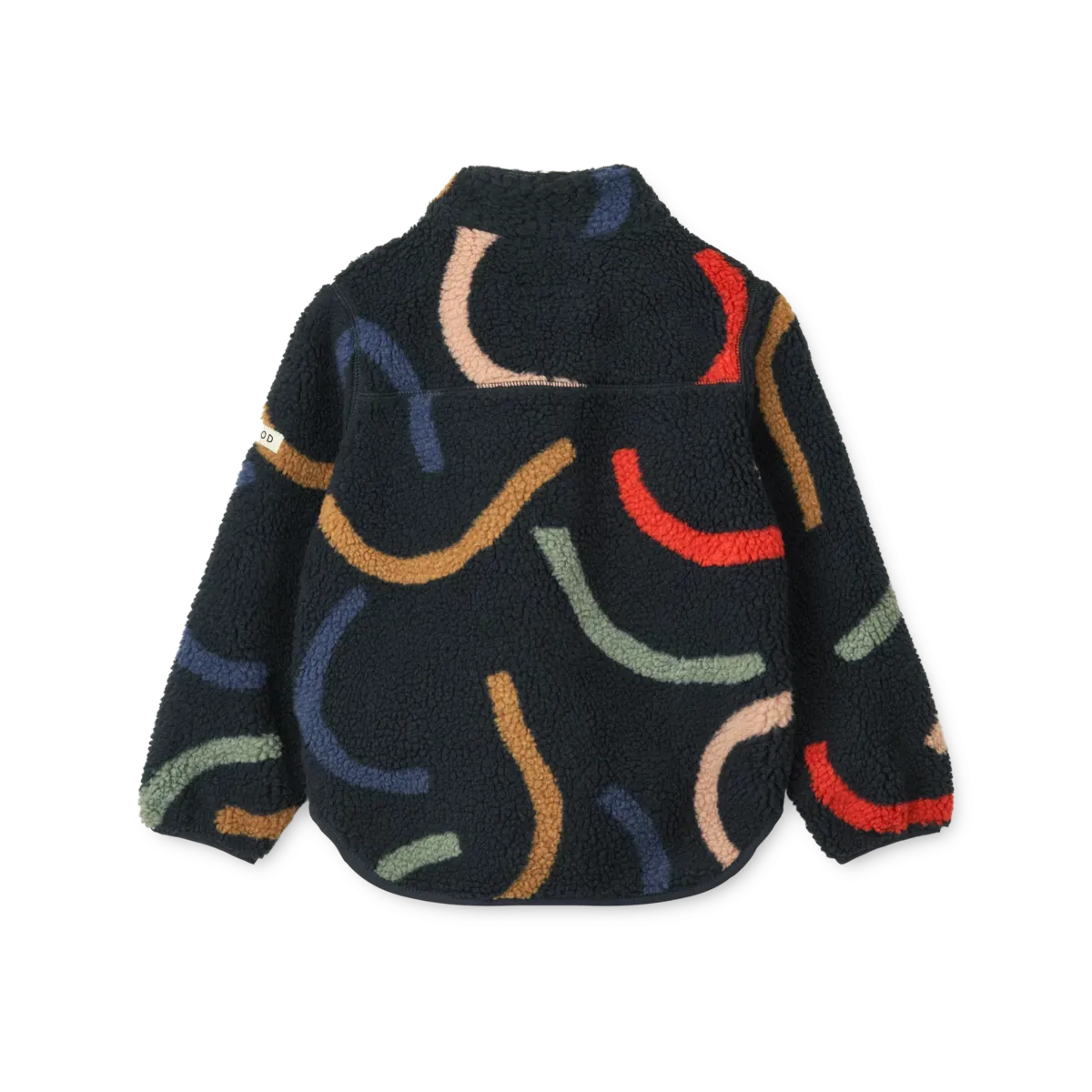 Pile Jacket - Nolan - Graphic Swirls/Classic Navy