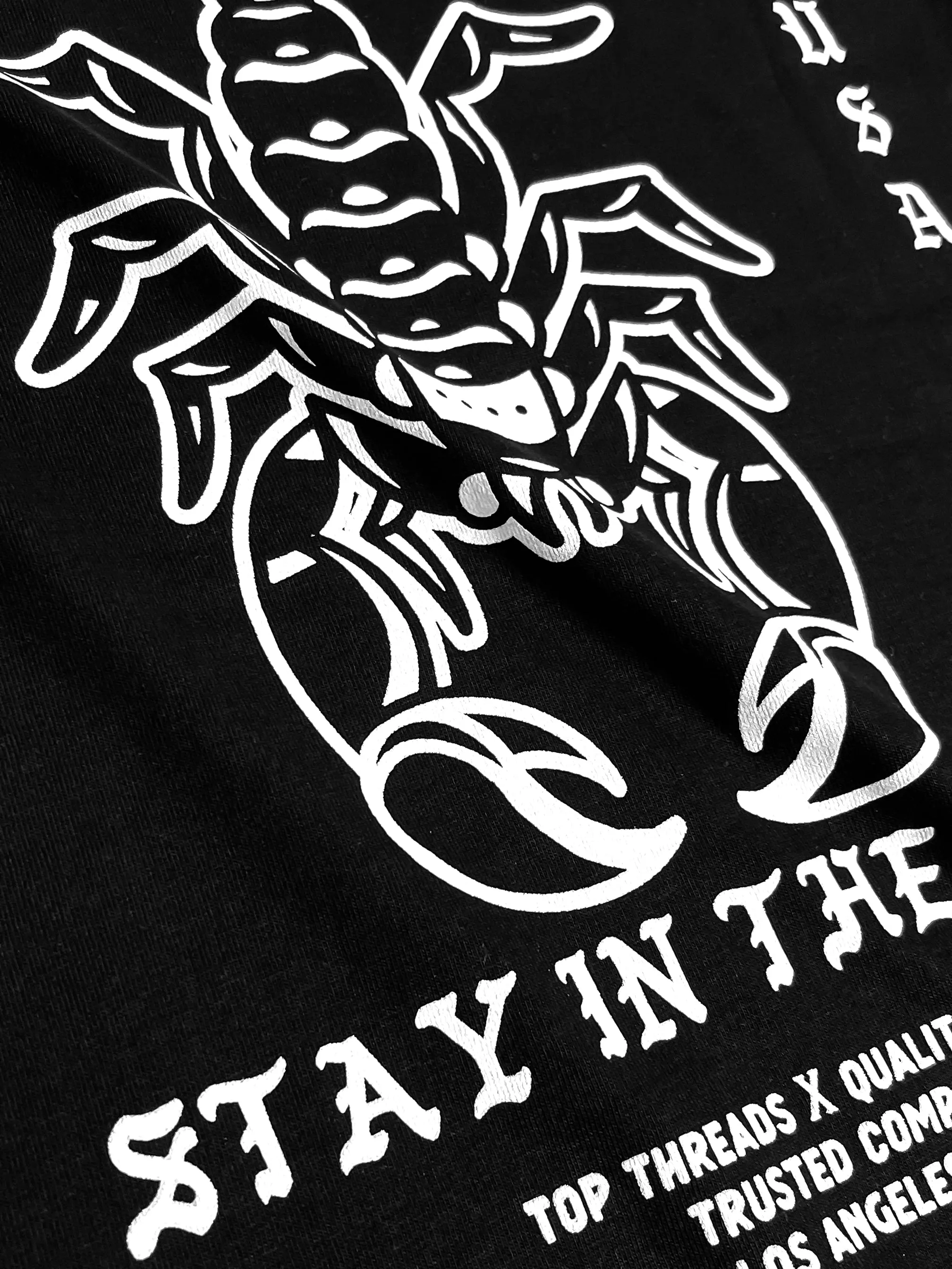 Stay in the Fight Tee - Black / Red