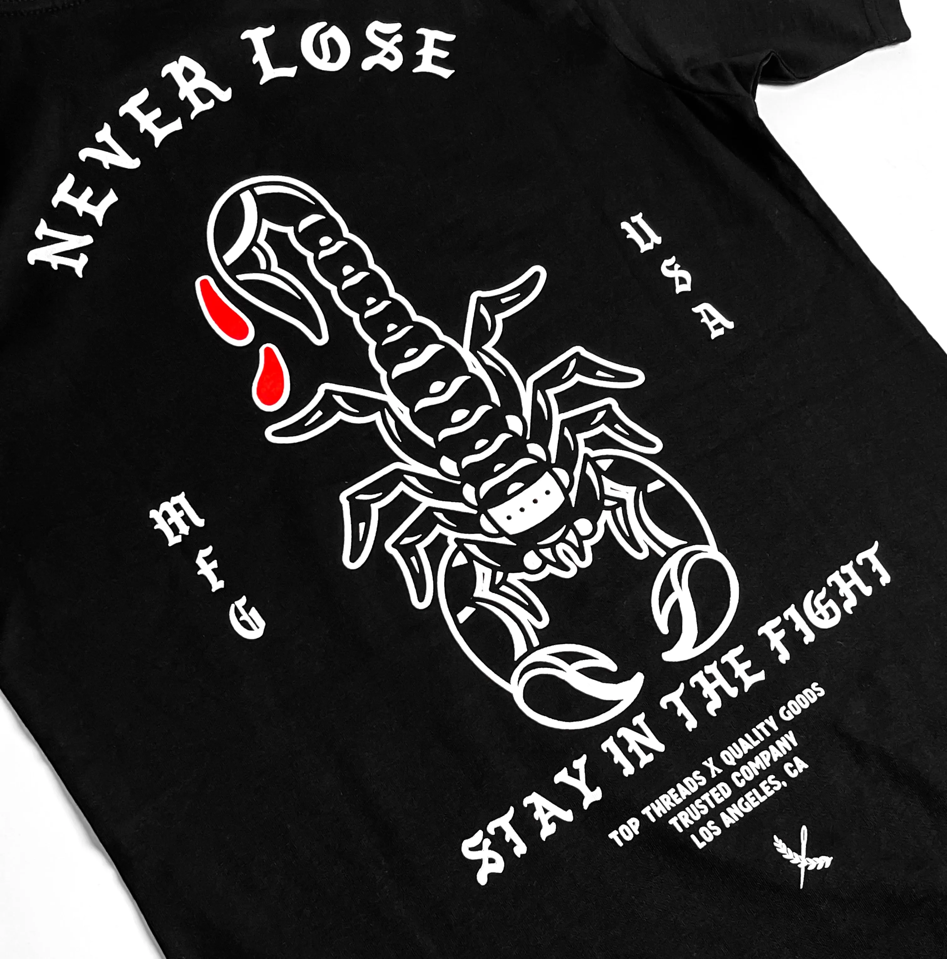 Stay in the Fight Tee - Black / Red