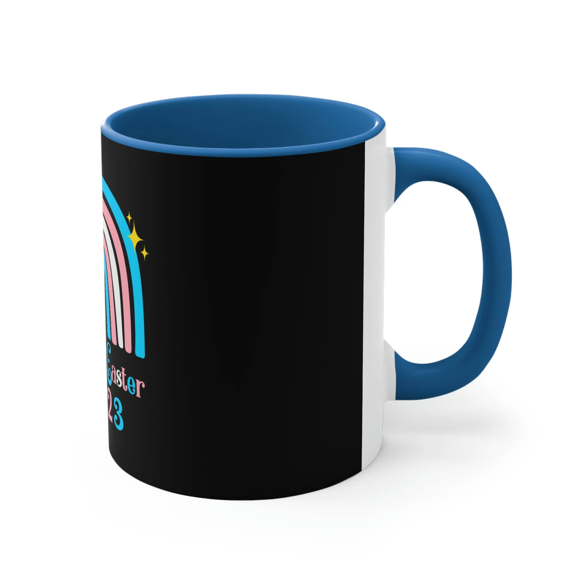 Transgender Flag Accent Coffee Mug Easter Festival - Happy Easter 2023