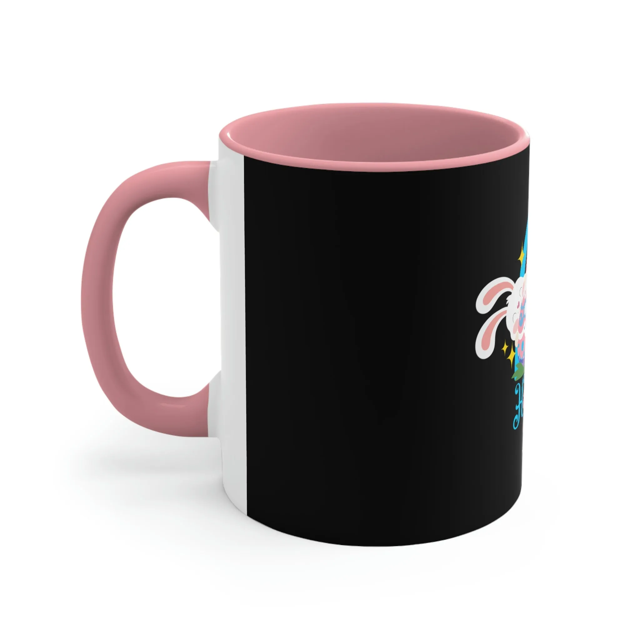 Transgender Flag Accent Coffee Mug Easter Festival - Happy Easter 2023