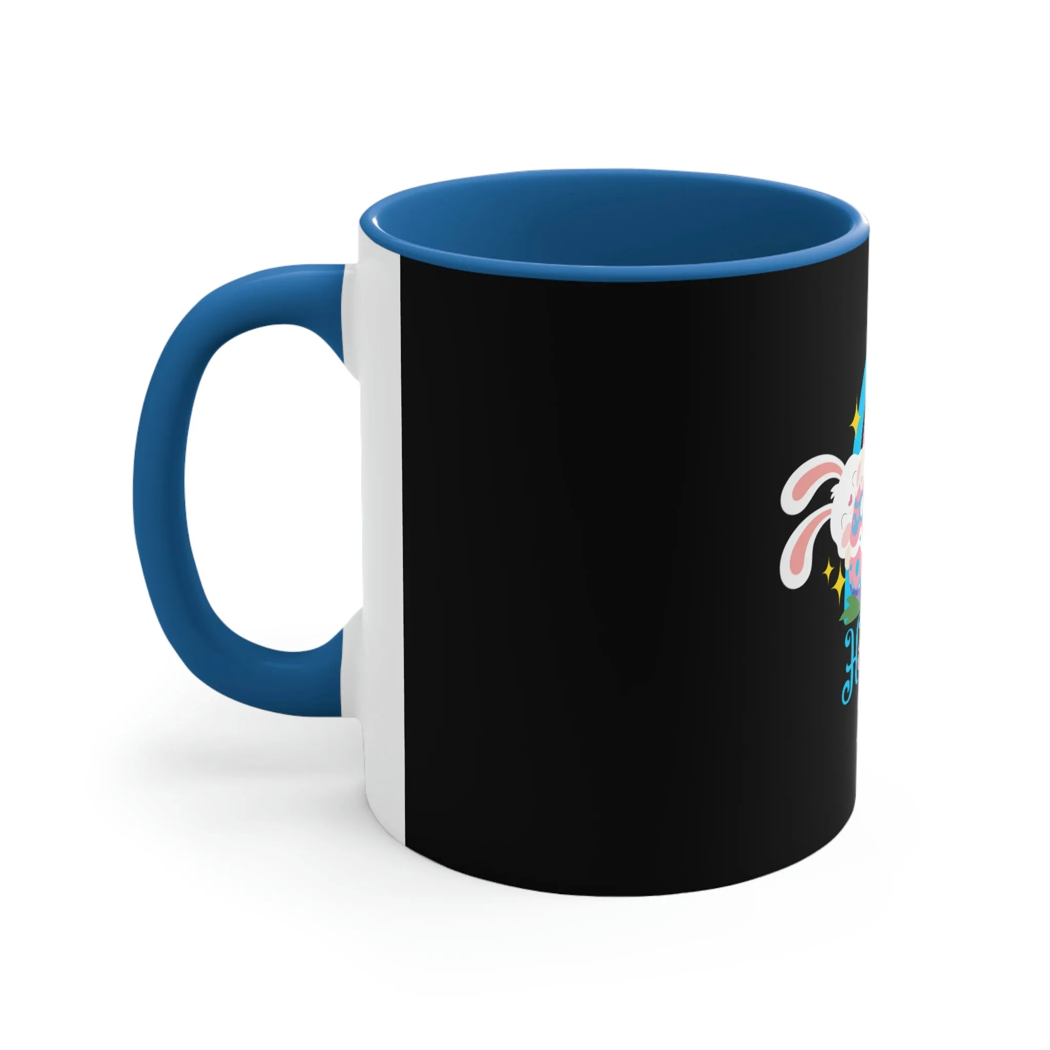 Transgender Flag Accent Coffee Mug Easter Festival - Happy Easter 2023