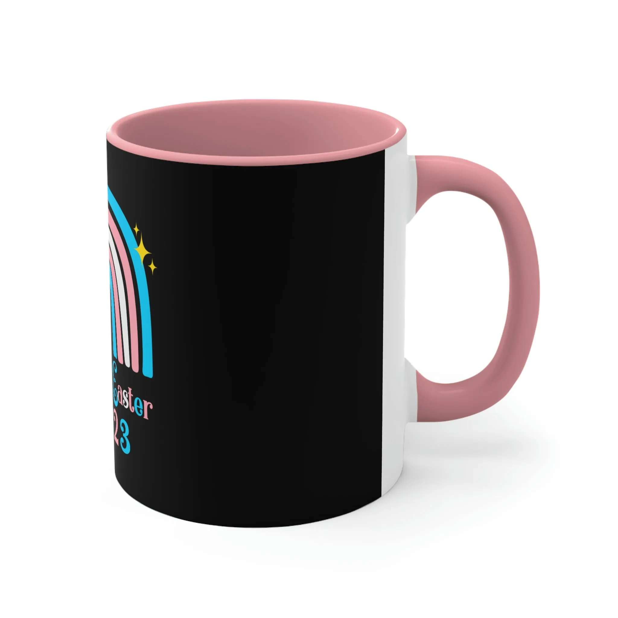 Transgender Flag Accent Coffee Mug Easter Festival - Happy Easter 2023