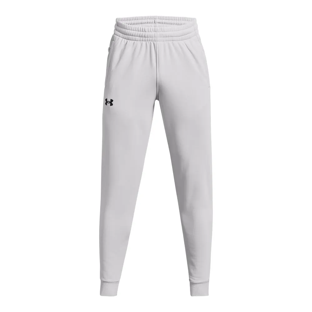 UNDER ARMOUR RIVAL FLEECE HALO GREY JOGGER PANTS