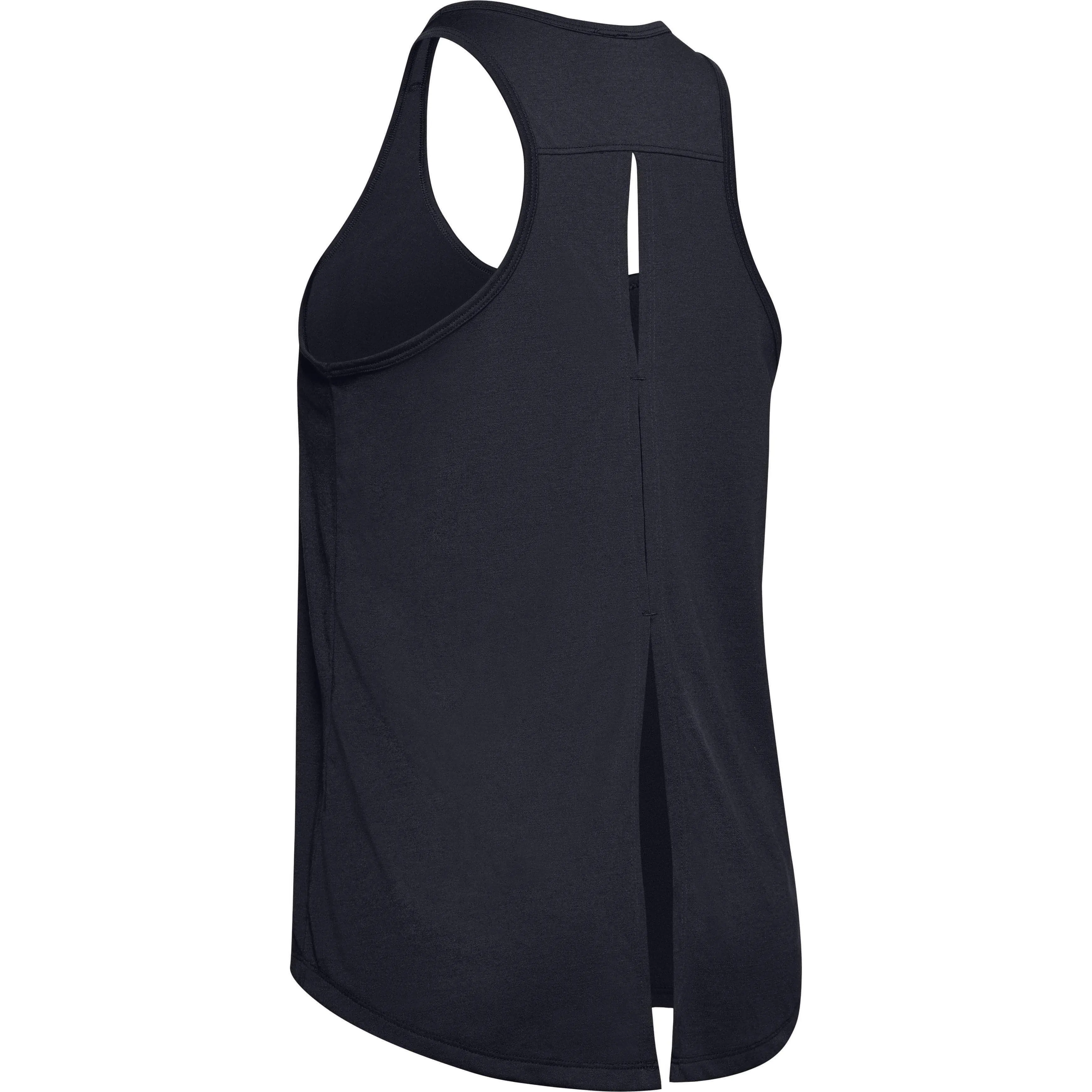 Under Armour Whisperlight Tie Back Womens Training Vest Tank Top - Black