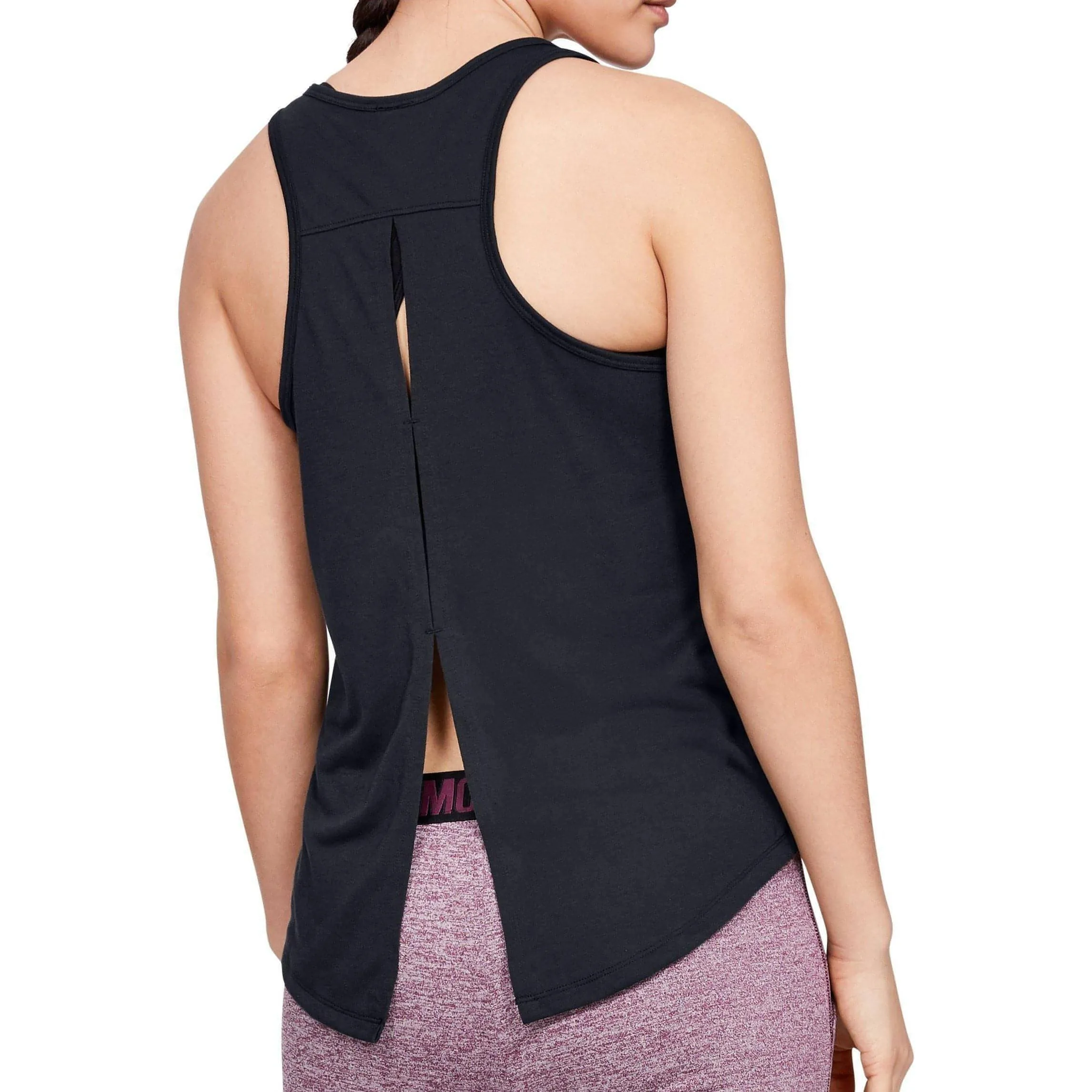 Under Armour Whisperlight Tie Back Womens Training Vest Tank Top - Black