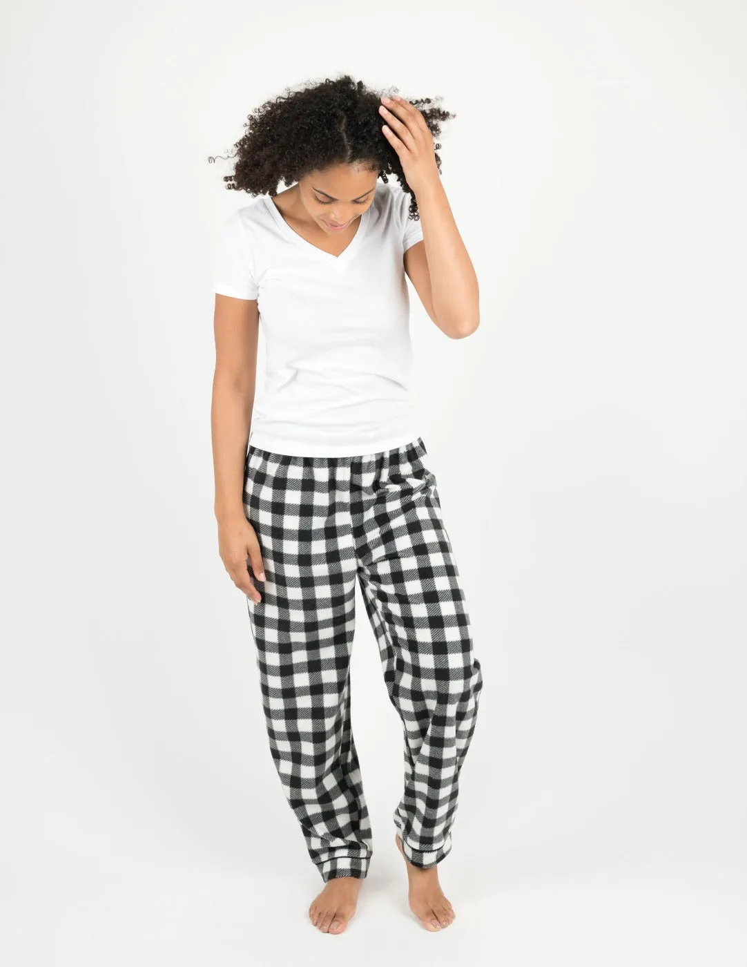 Women's Plaid Fleece Pants