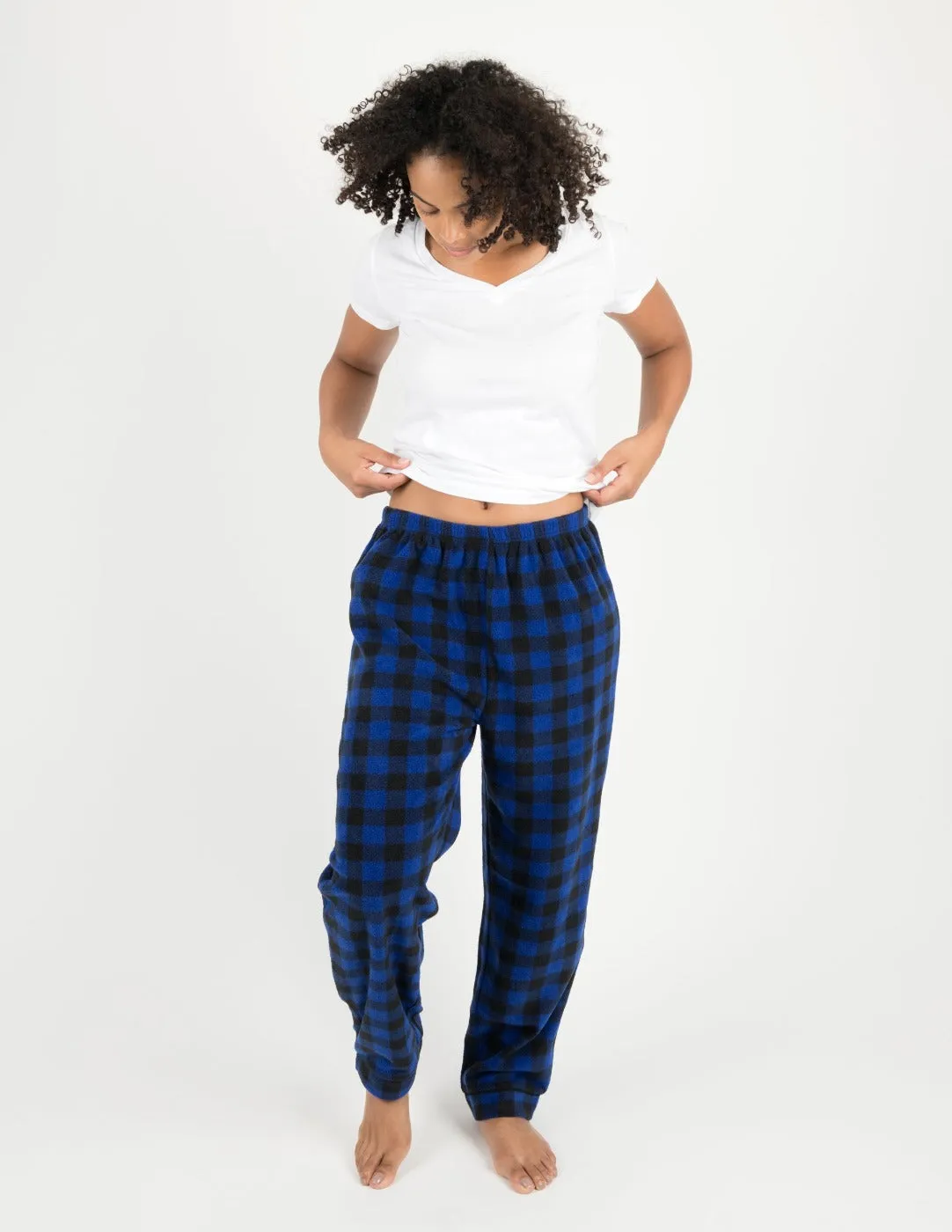 Women's Plaid Fleece Pants