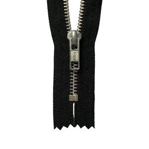 YKK #5 Nickel Closed-End Zipper - Black